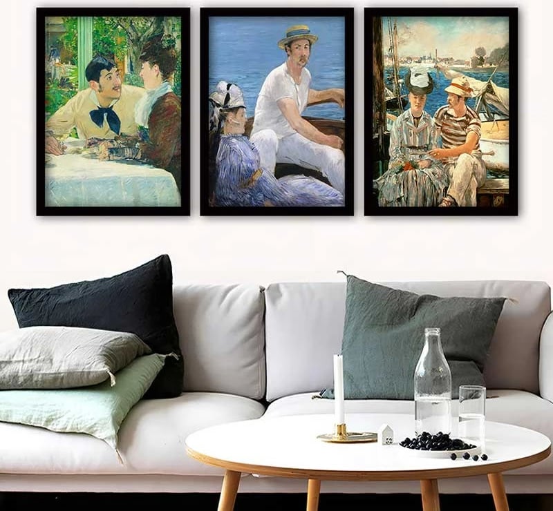 Pikturë dekorative me kornizë (3 copë), Wallity, 3SC_UN1453577_3545