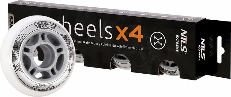 Rrota për rollera Nils Extreme, të bardha