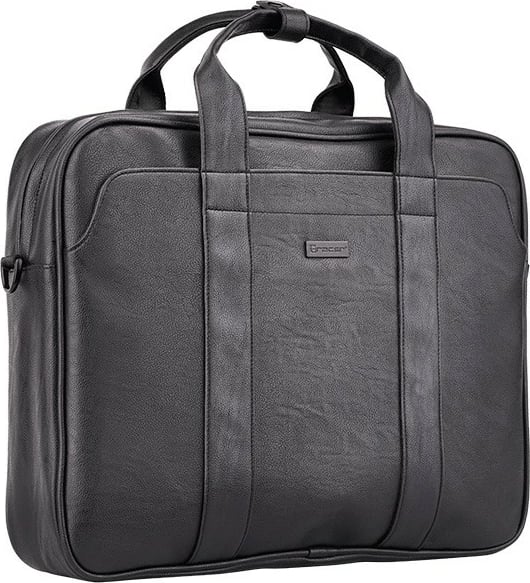 Çantë laptopi Tracer LT1, 16 inç, lëkurë ekologjike, e zezë Çantë laptopi Tracer LT1, 16 inç, lëkurë ekologjike, e zezë