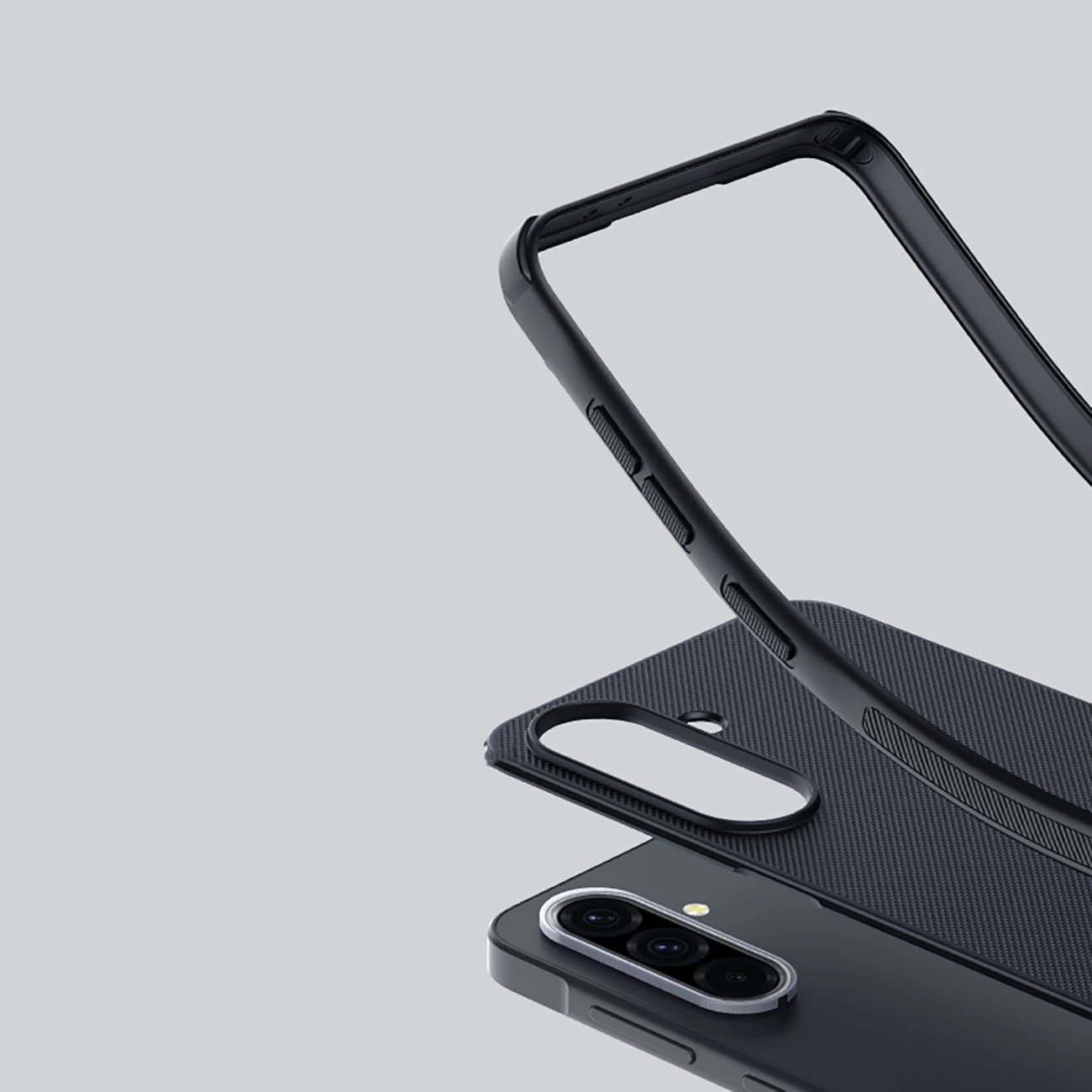 Mbështjellës Nillkin Super Frosted Shield Pro Magnetic për Samsung Galaxy A36 5G, i zi