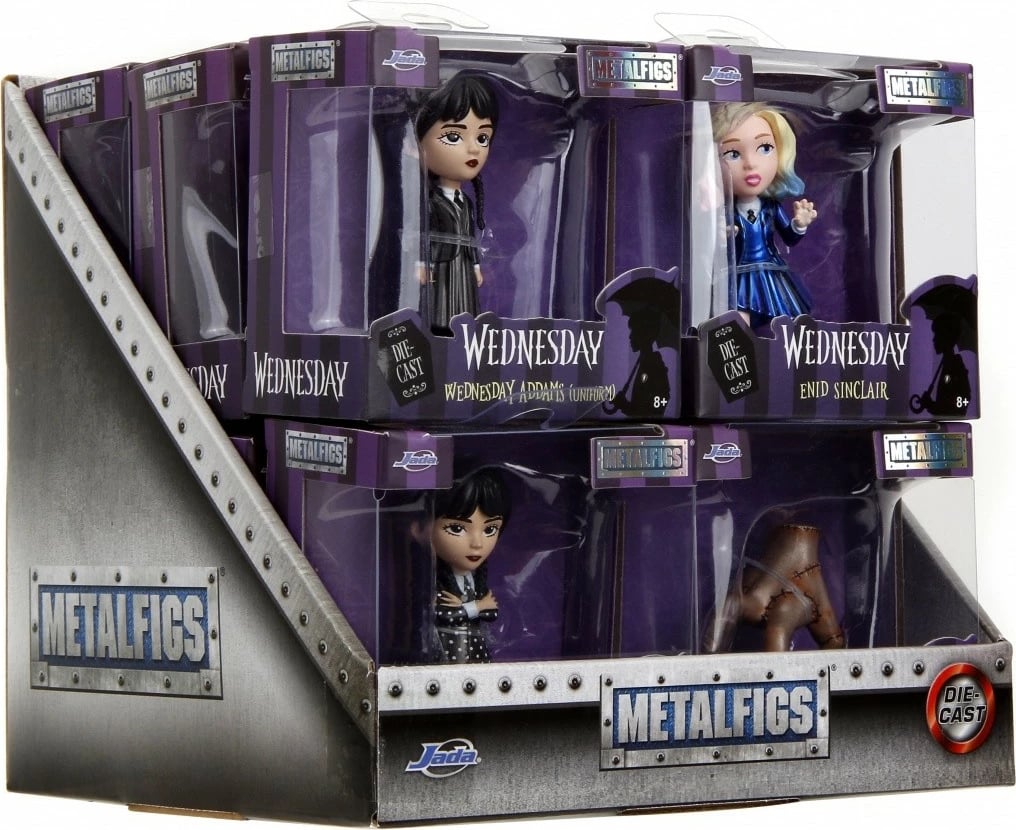 Figurë metalike JADA TOYS Wednesday, 6.5 cm, 4 lloje të ndryshme