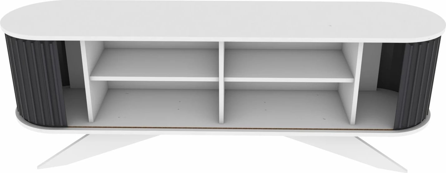 Komodë TV Hanah Home, anthracite dhe e bardhë, Stor