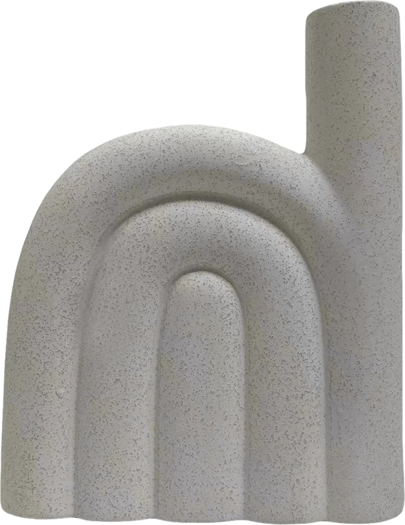 Dekor tavoline prej qeramike, ngjyrë e bardhë, FH4639.01, 23.5x5.5x29.5 cm