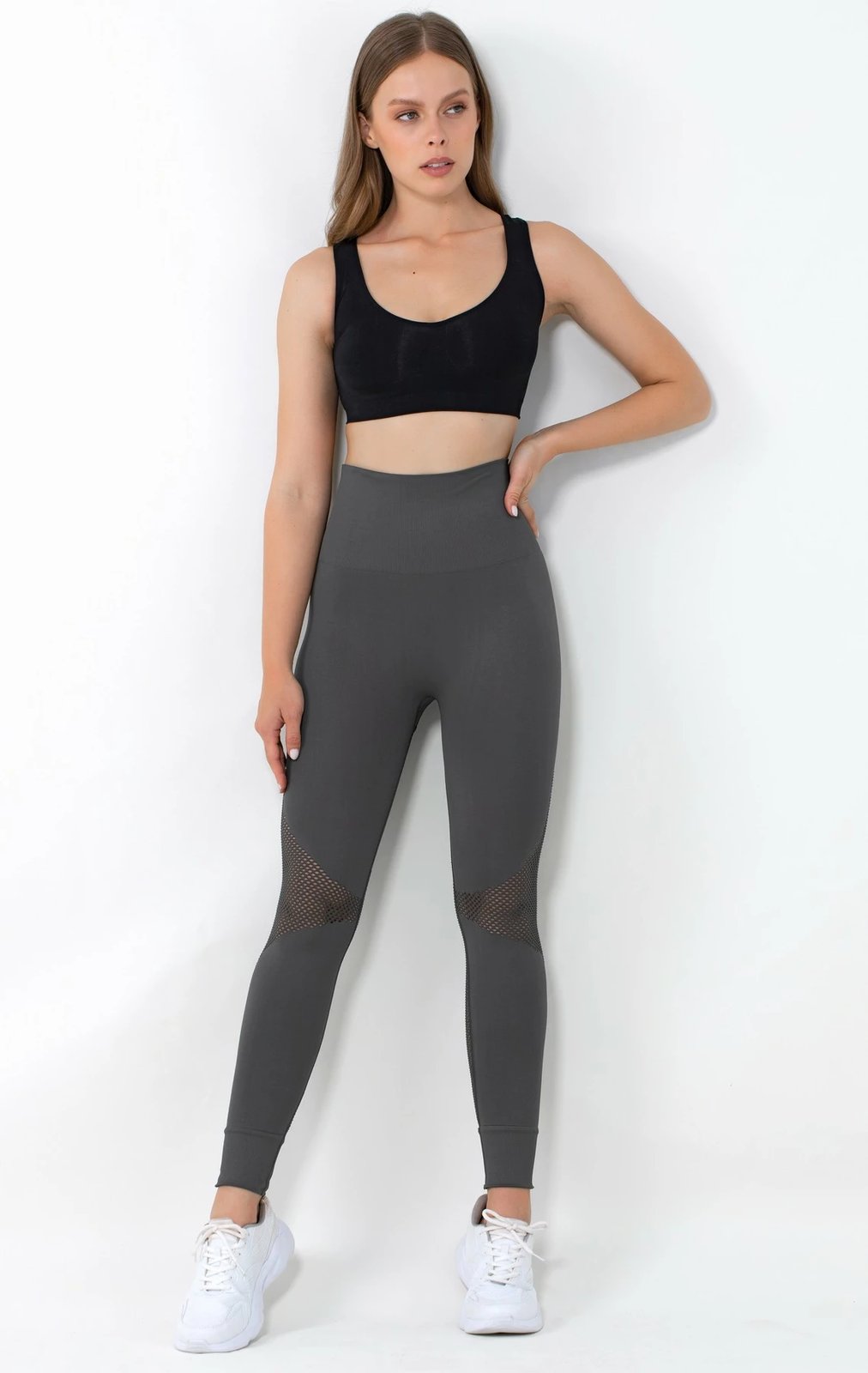 Leggins ngjyrë qymyr, 001-001380