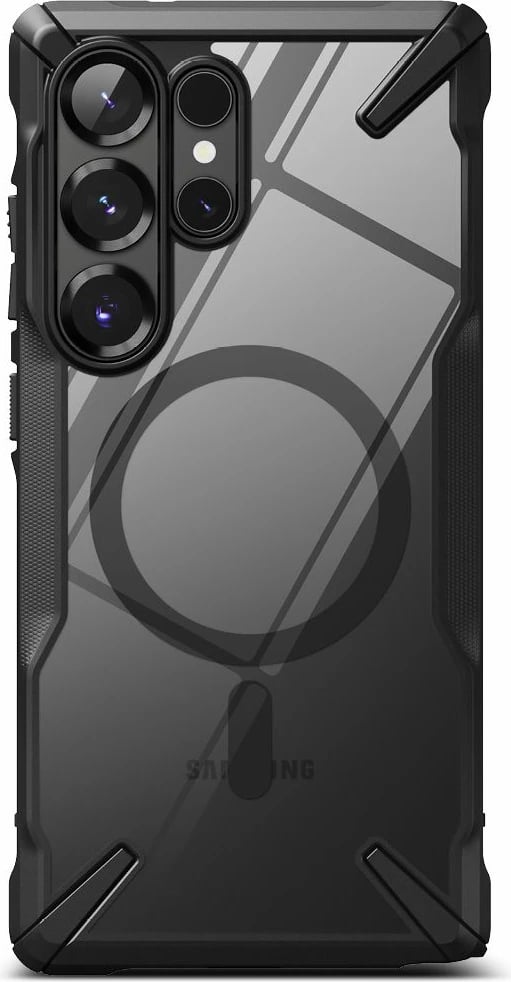 Mbështjellës Ringke Fusion X MagSafe për Samsung Galaxy S25 Ultra, i zi