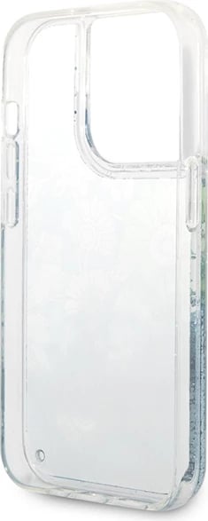 Mbështjellës Guess Flower Liquid Glitter për iPhone 14 Pro Max, Gjelbër Mbështjellës Guess Flower Liquid Glitter për iPhone 14 Pro Max, Gjelbër