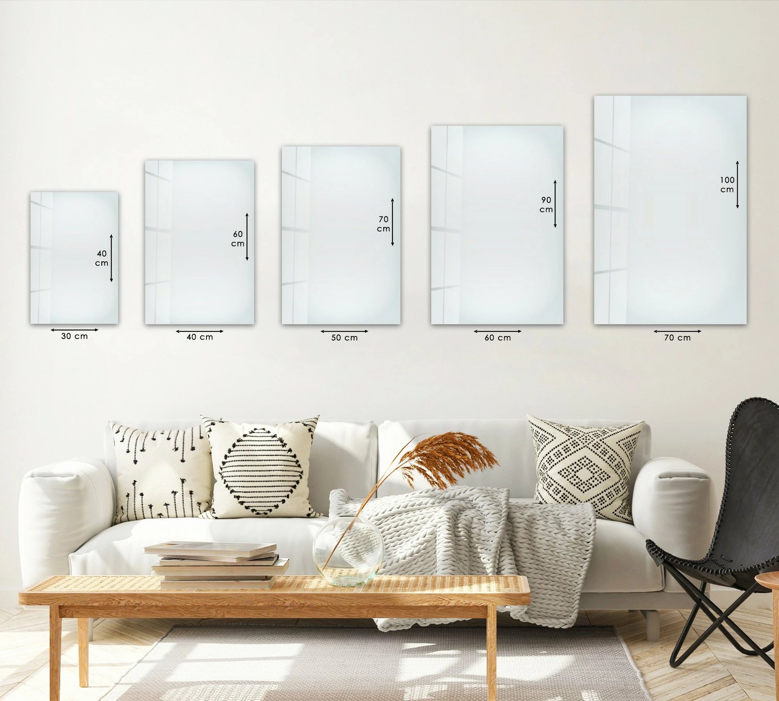 Pikturë dekorative prej xhami të temperuar, Wallity Huhu354, 30x40cm