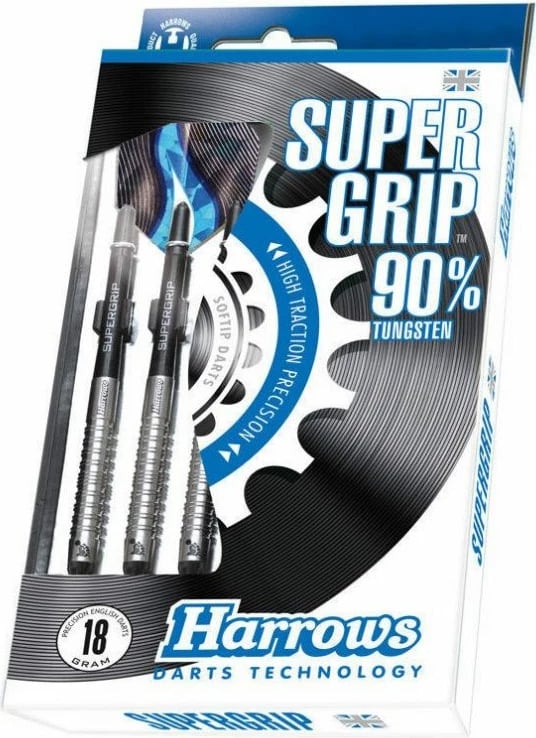 Shigjeta softip Harrows, unisex, të zeza/gri