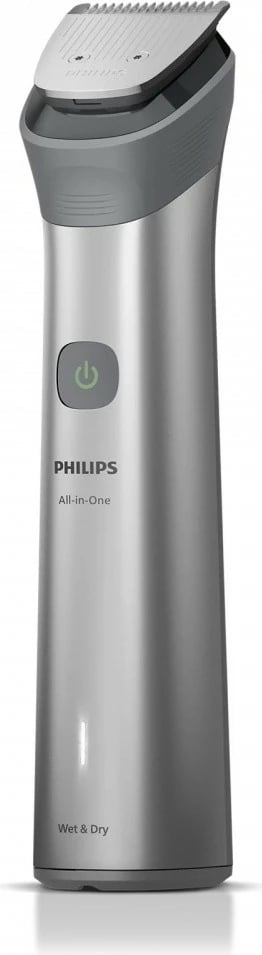 Trymer, Philips, MG5941/15 All‑in‑One 5000, 11 në 1, 0.5–16 mm, 120 min, Wet & Dry, gri