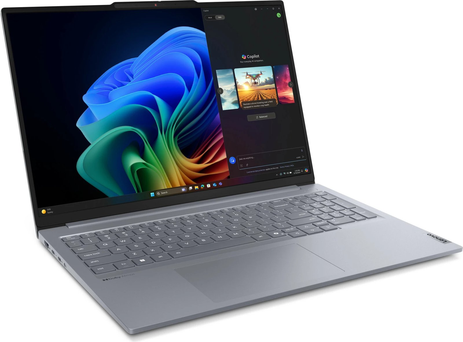 Laptop Lenovo ThinkBook 16 G7, 16GB RAM, 512GB SSD, Luna Grey