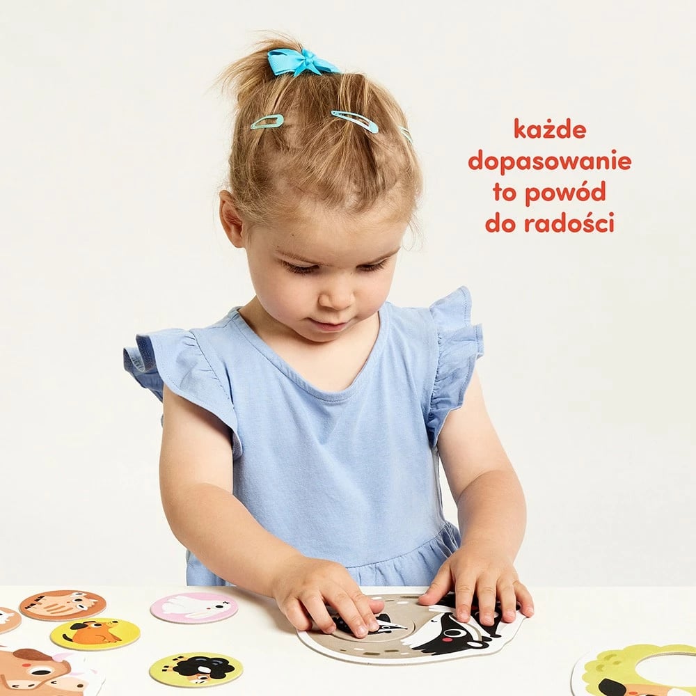 Puzzle edukativ CzuCzu First Puzzle Set - Families, 11 copë, për fëmijë të vegjël, shumëngjyrëshe