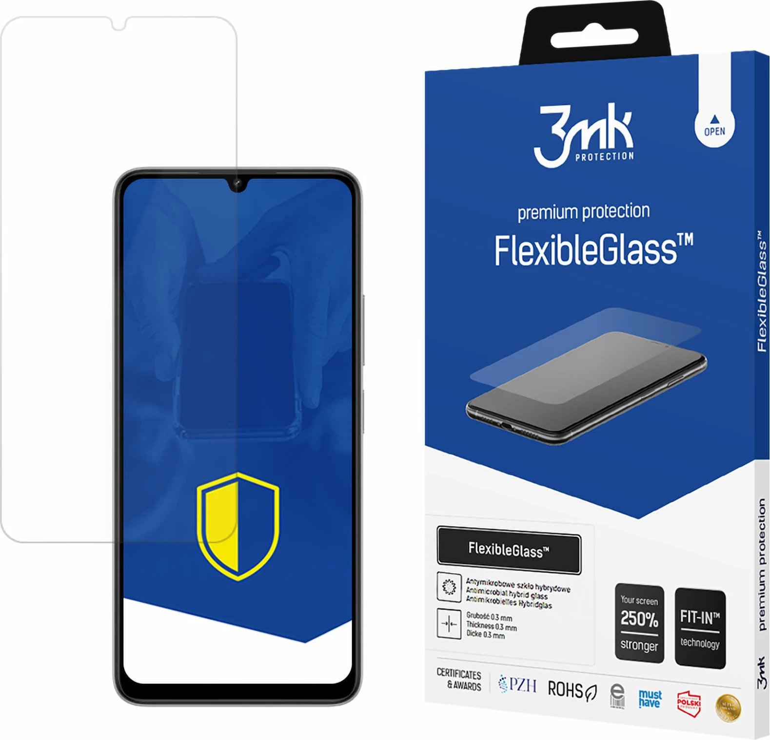 Xham mbrojtës fleksibil 3mk FlexibleGlass për Xiaomi Redmi 13C 5G
