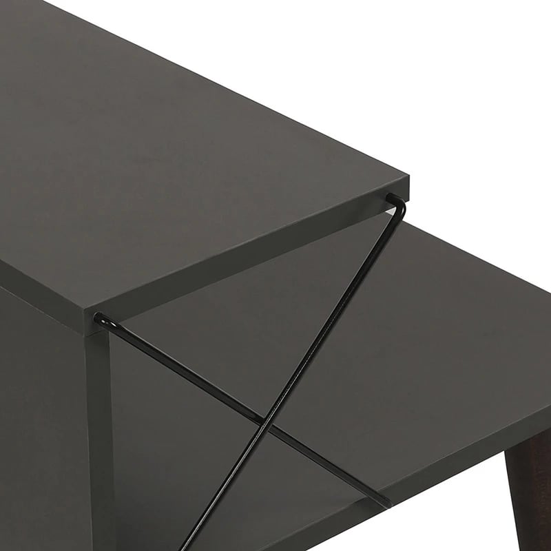 Tavolinë anësore Gather anthracite-walnut 50x40x55cm