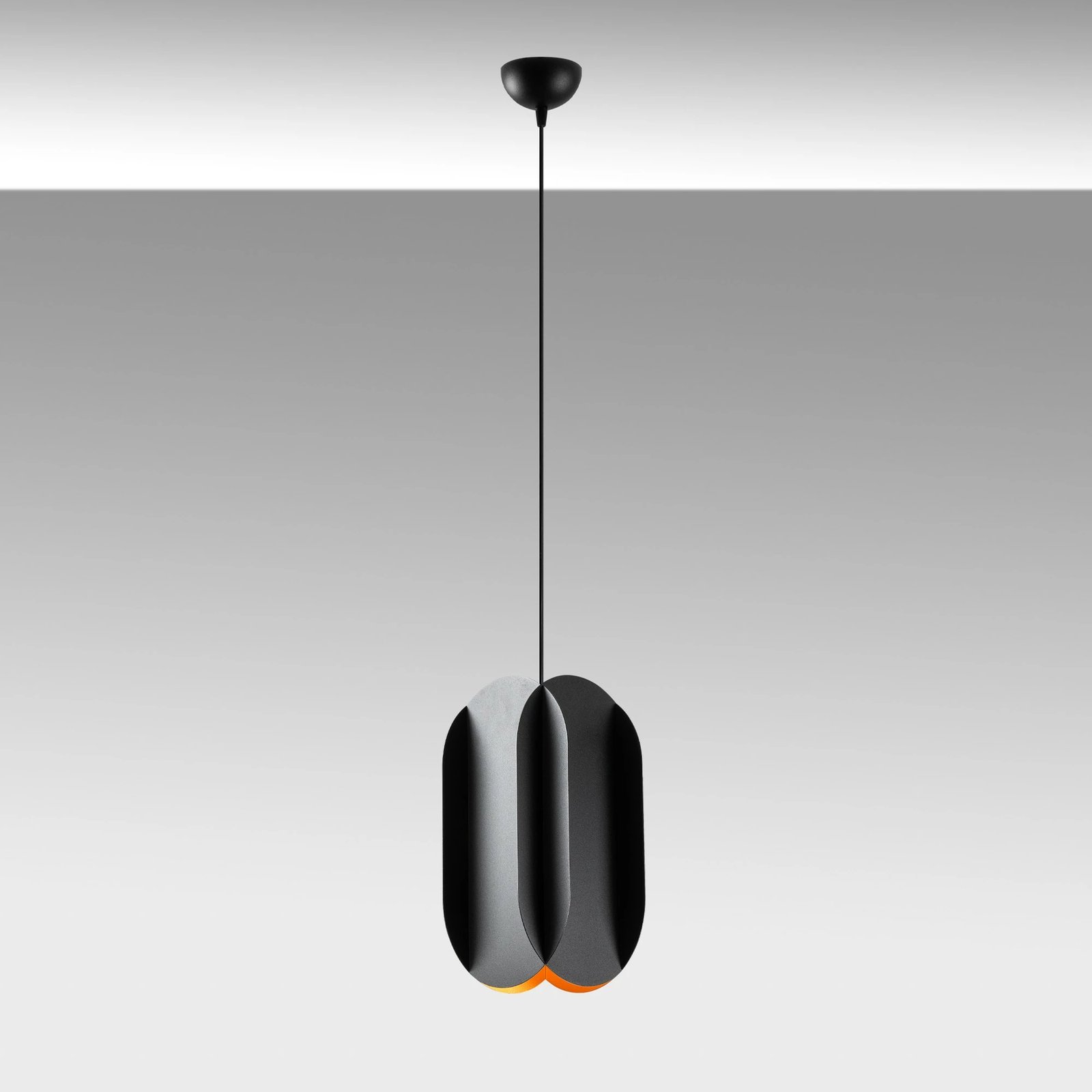 Llambë tavani Opviq, Corner, e zezë, 20x35cm