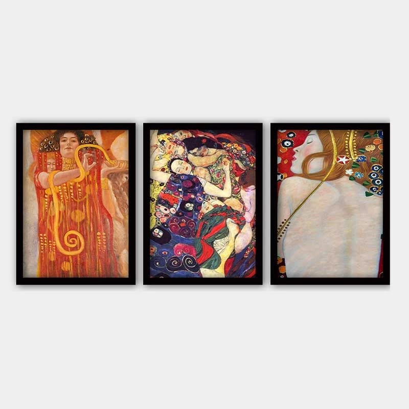 Pikturë dekorative me kornizë (3 copë), Wallity, 3SC_UN987528_3545