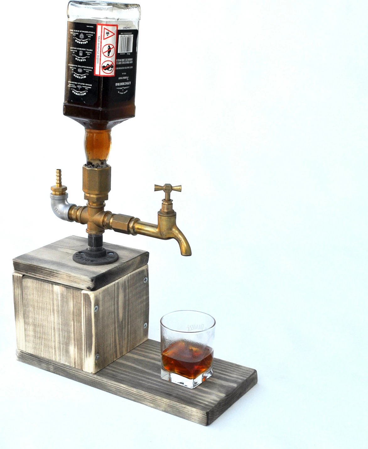 Dispenser pijesh Hanah Home, Dsp005, ngjyrë arre dhe ari
