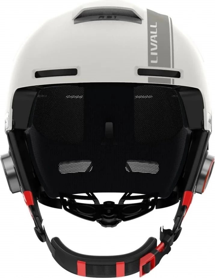 Helmetë ski Livall RS1 Bluetooth PTT Alert SOS, e bardhë, M