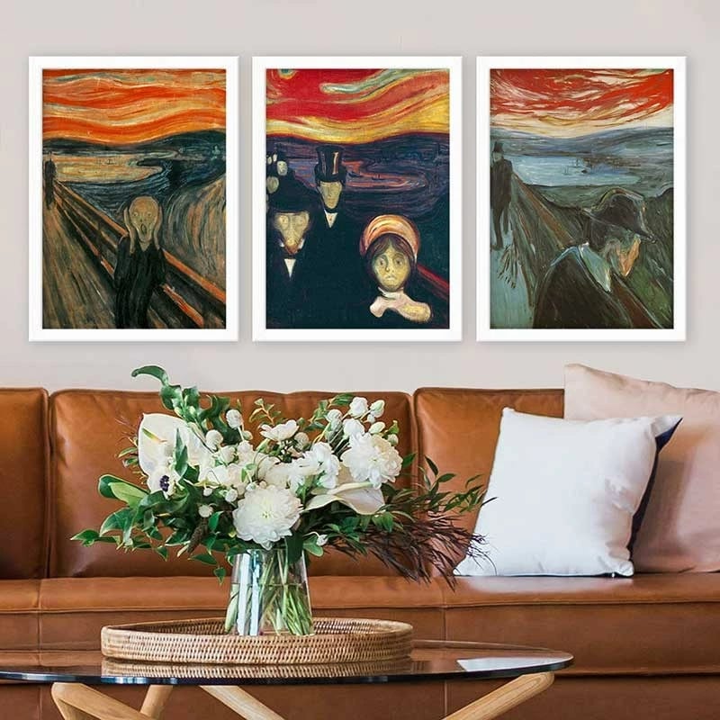 Pikturë dekorative me kornizë (3 copë), Wallity, 3BC_UN524494_3545