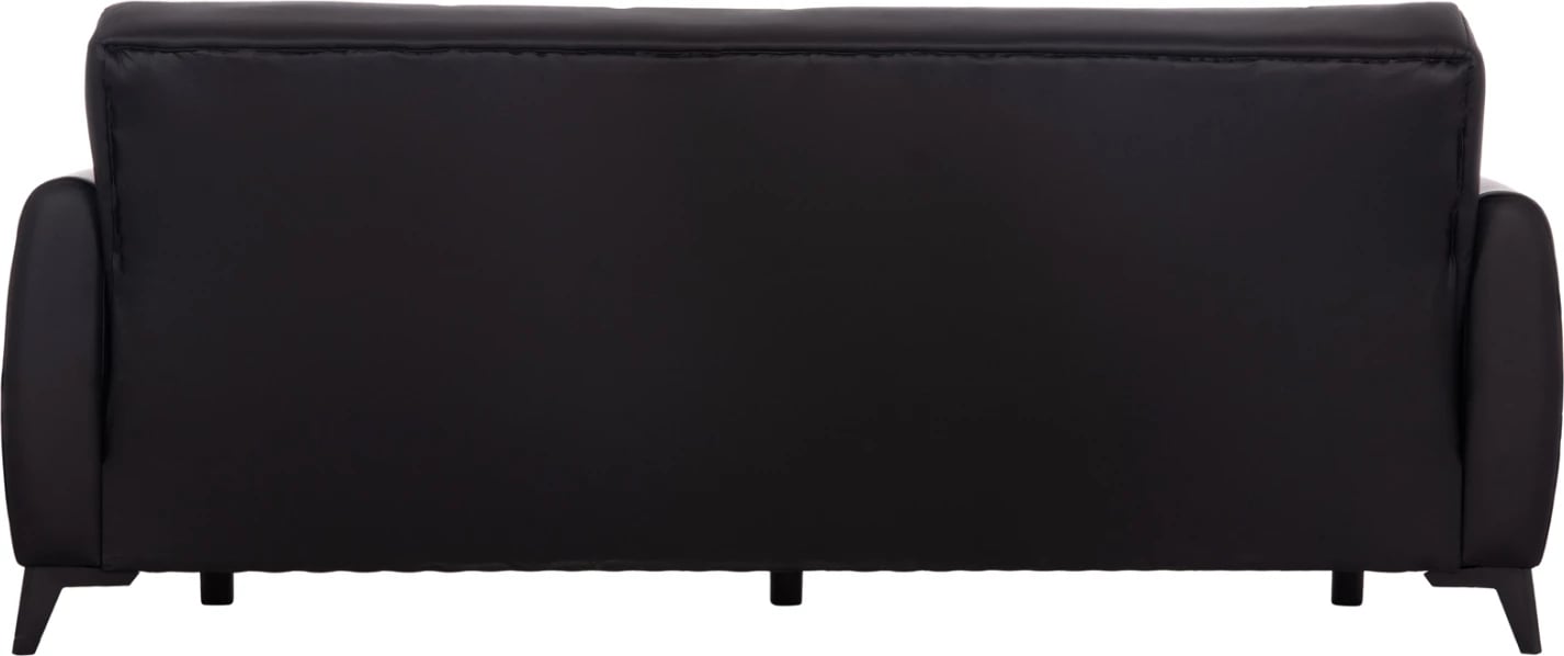 Divan-krevat treshe me hapësirë për depo, ngjyrë e zezë, NIKKO FH3292.11, 207x80x82cm