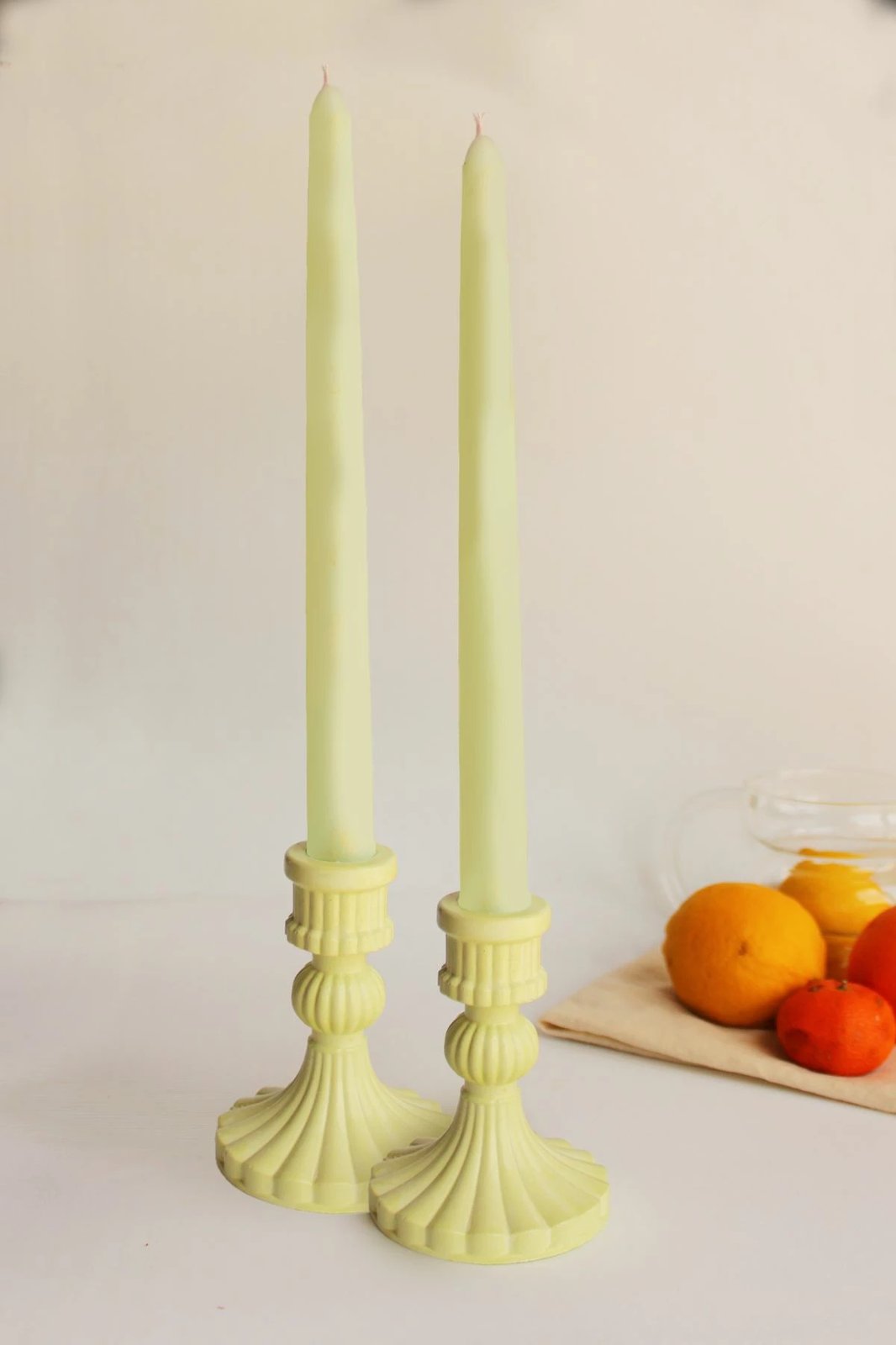 Set kandelabrash (4 copë), Evila Originals, ngjyrë e gjelbër