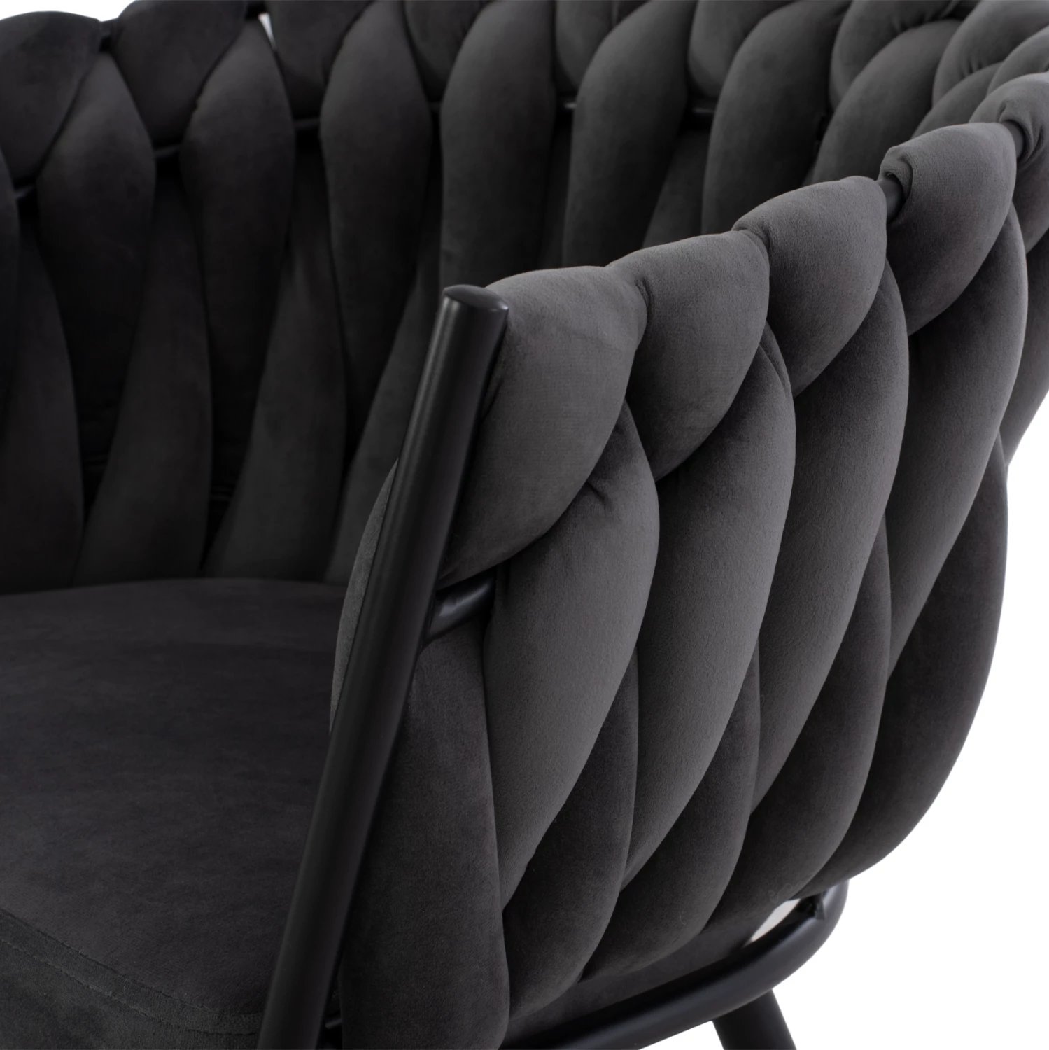 Karrige Luanda, kadife, ngjyrë molle të kalbur, FH8741.01, 60x54x78 cm, set prej 2 copë