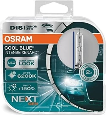 Fenerë xenon për vetura OSRAM XENARC COOL BLUE INTENSE D1S, 35 W, 2 copë