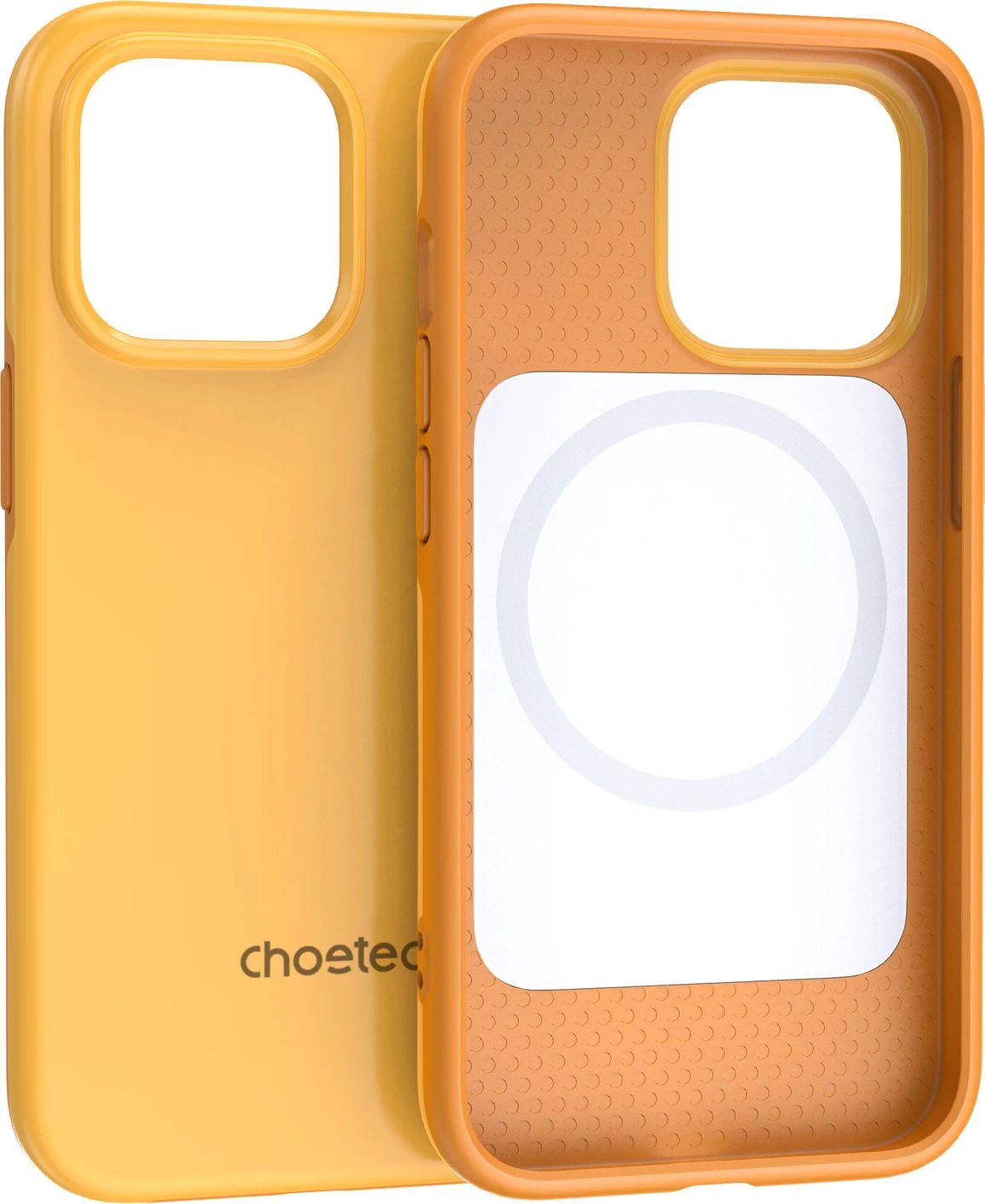 Mbështjellës Choetech PC0113-MFM-YE për iPhone 13 Pro, Made For MagSafe, portokalli