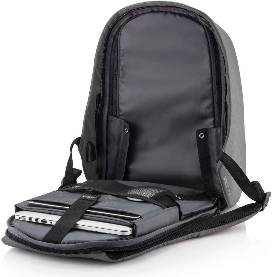 Çantë shpine XD DESIGN BOBBY HERO REGULAR, 16L, për laptop 15.6", Gri