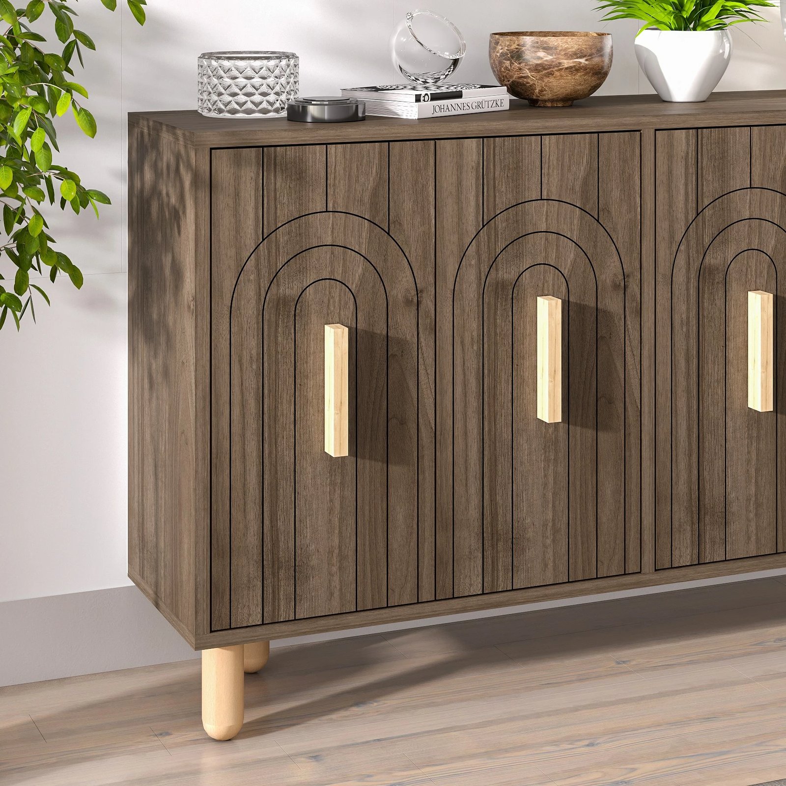 Konsol Skye Decor, ngjyrë arre, Tiger