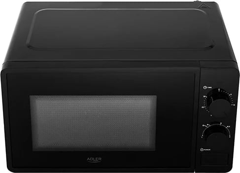 Furre me mikrovalë, Adler, AD 6206, 20 L, 700 W, 6 nivele, defrost, e zezë