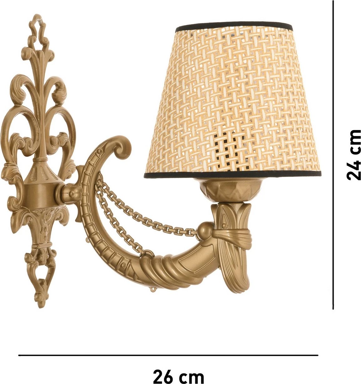 Llambë muri Opviq, Gloria, ngjyrë natyrale dhe ari