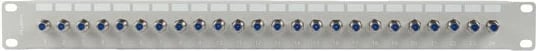 Patch panel Lanberg PPRF-R624-S, 24 porta, 19 inç, tip F, Gri