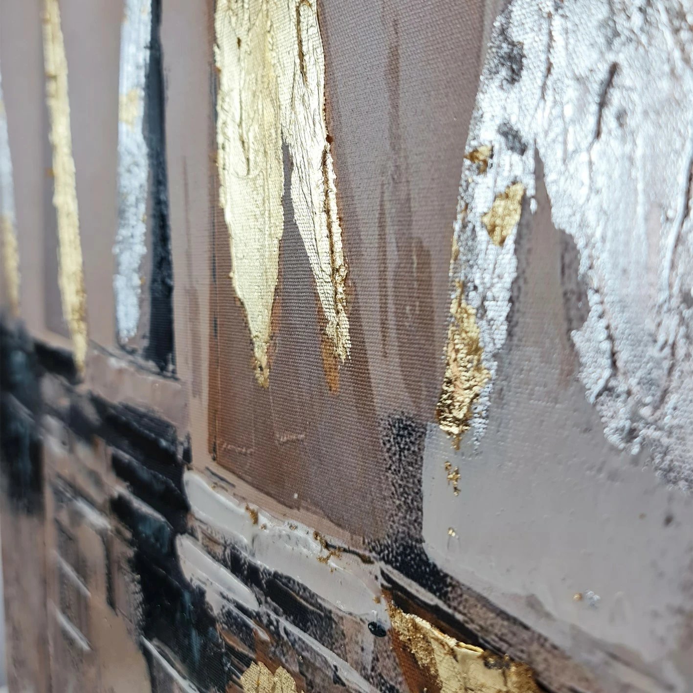 Pikturë dekorative me vaj Wallity, shumëngjyrëshe, OPG45372 - 140x140cm