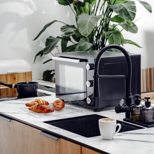 Furrë elektrike, Adler AD 6025, 35L, konvekcion + rrotisserie, 1500W, e zezë