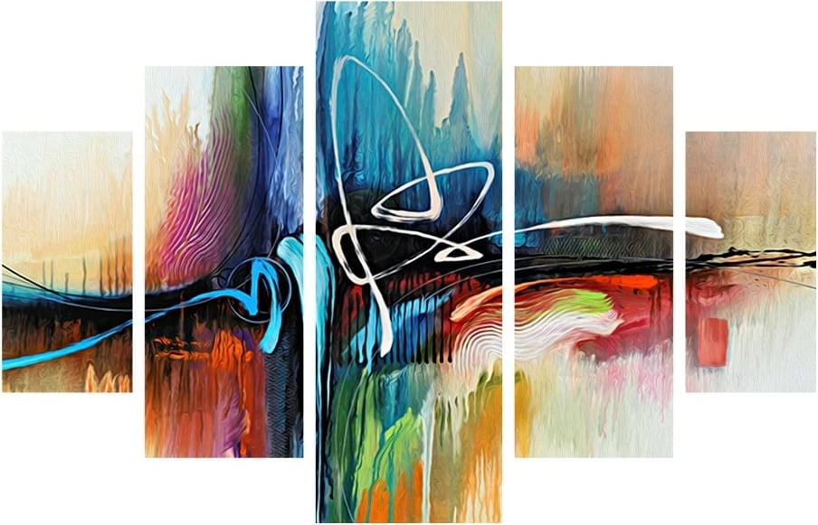 Pikturë dekorative MDF, 5 pjesë, Wallity, 5MDF4523_60100, 100x60cm