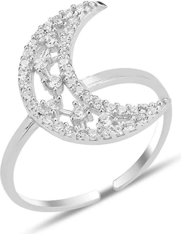 Unazë argjendi, model hëne, Jumeon, SGTL12242, argjend