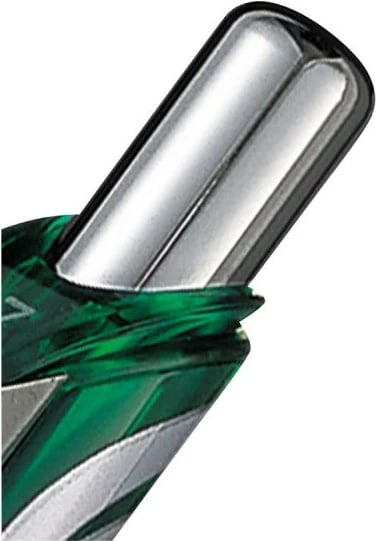 stilolaps me xhel, Pentel EnerGel BL77-DO BL77DO, shkrim i butë, tharje e shpejtë, mekanizëm me shtypje, kapëse metalike, dorezë gome, jeshile