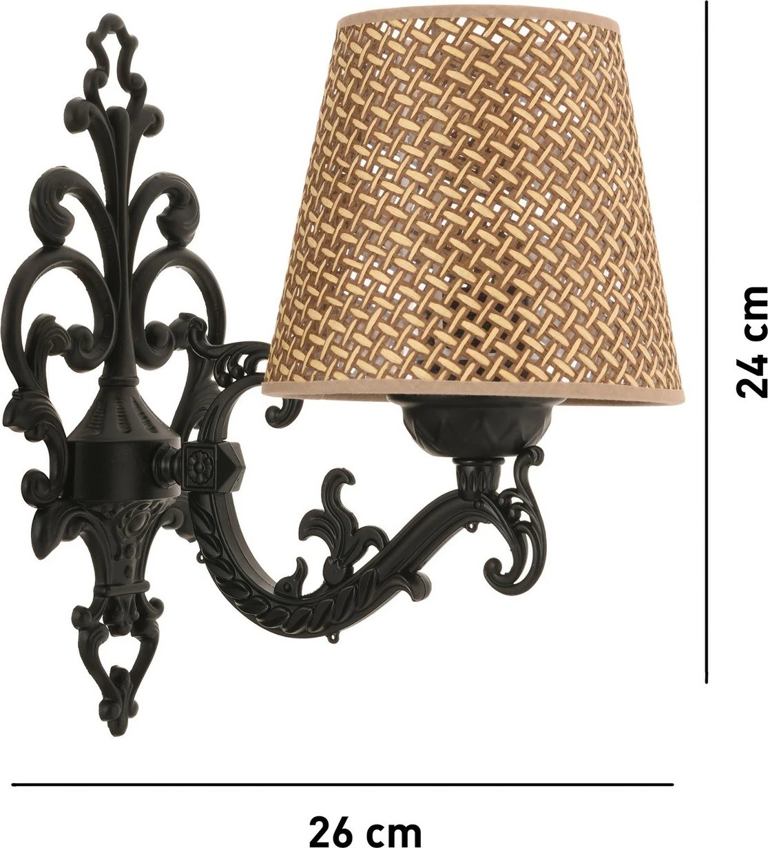 Llambë muri Opviq Claire, hazeran natyral, e zezë