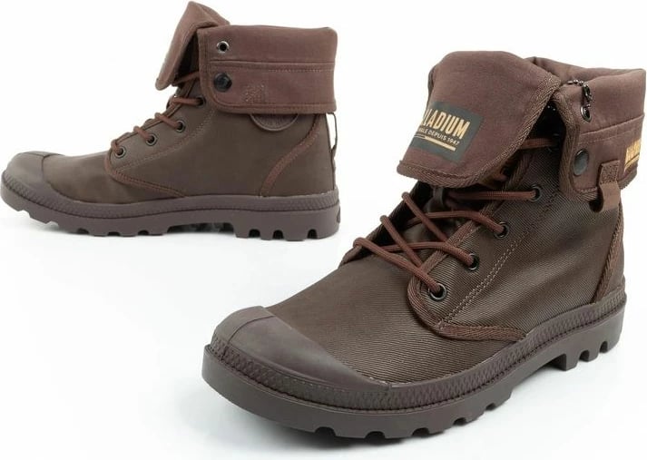 Atlete të larta për meshkuj Palladium, ngjyrë kafe e errët