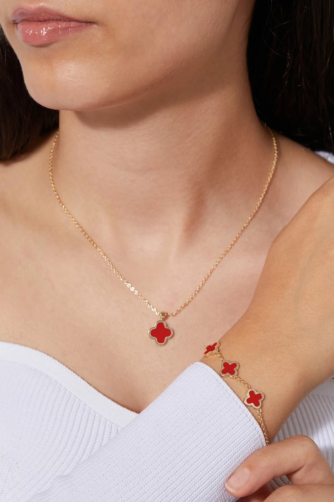 Set varëse dhe byzylyk metalik, ngjyrë ari, Elika, CSET9832