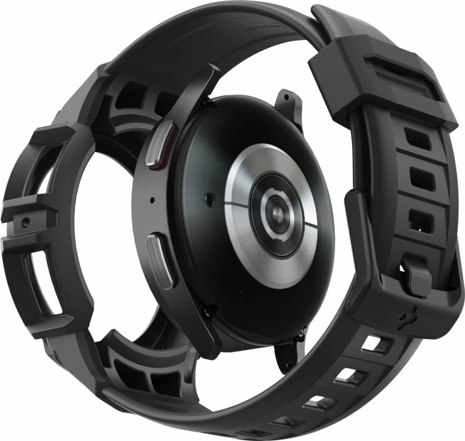 Mbështjellës Spigen Rugged Armor Pro me rrip për Samsung Galaxy Watch 5 Pro 45mm, Zi