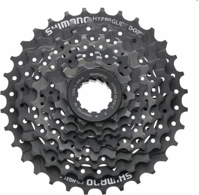 Kasetë dhëmbëzash për biçikletë Shimano, argjend