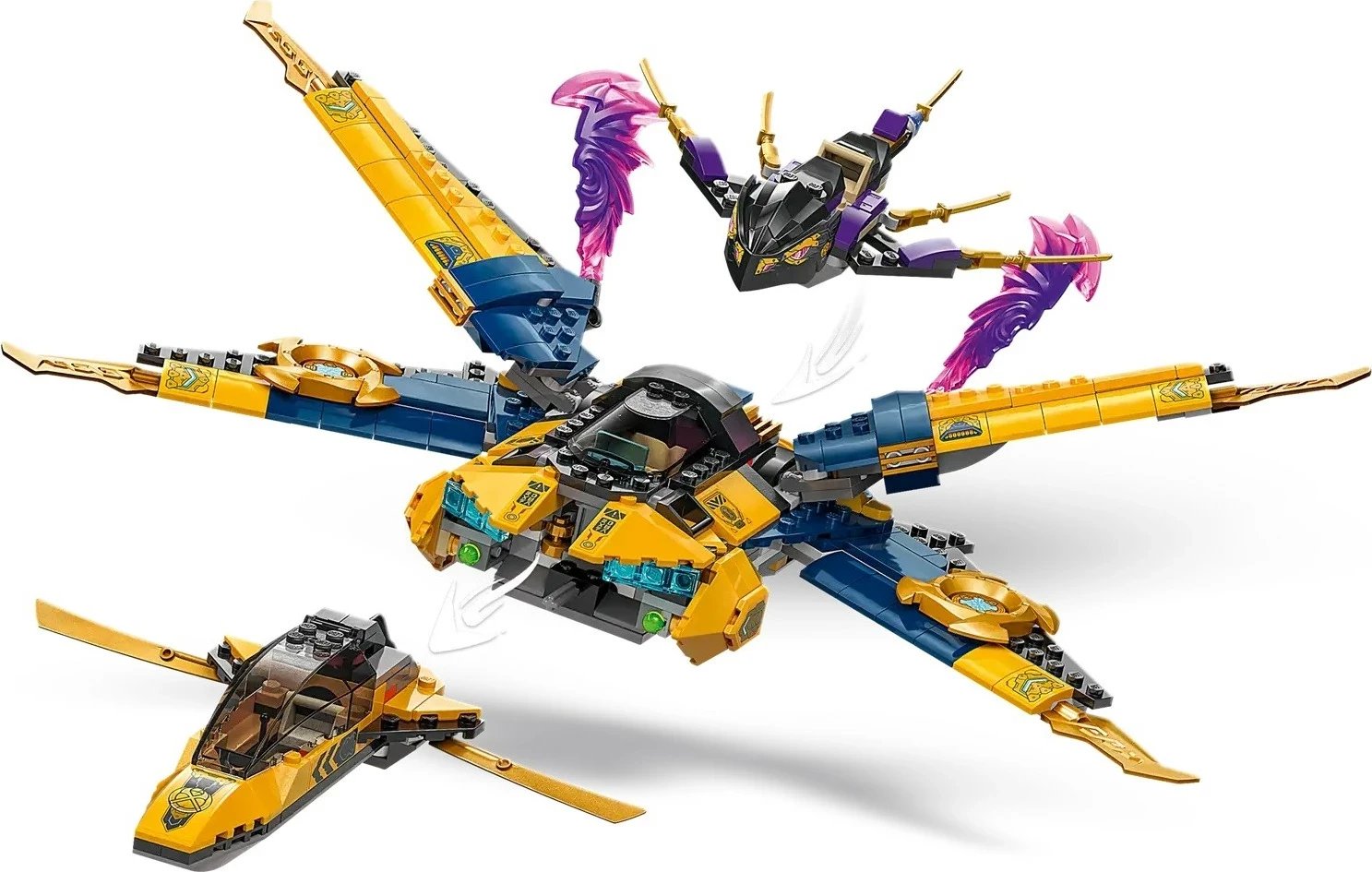 Set LEGO NINJAGO 71833 Ras and Arin's Super Storm Jet, 510 pjesë
