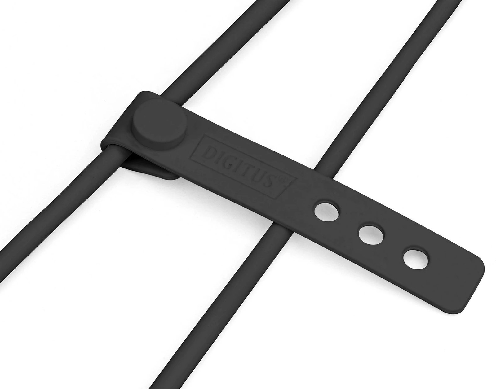 Kabëll USB-C Digitus, 0.5m, silikon, i zi, i bardhë