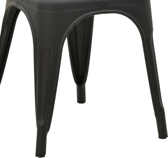 Karrige Utopia metalike e zezë mat 44x44x85cm