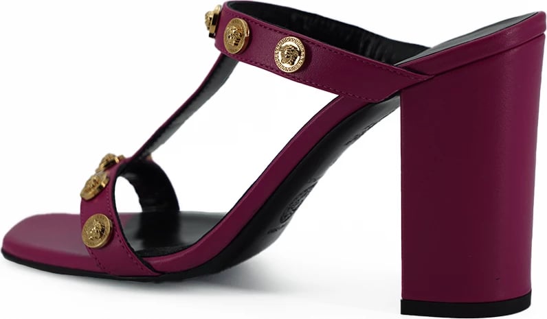 Sandale me taka për femra Versace, të vjollce