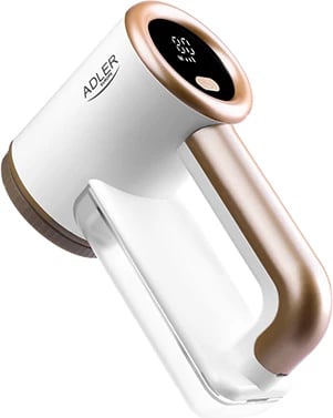 Heqës pushash Adler AD 9617 me LCD, 3 shpejtësi 6500/7500/8500 rpm, bateri 2000 mAh, sipërfaqe pune 6.5 cm, e bardhë-ari