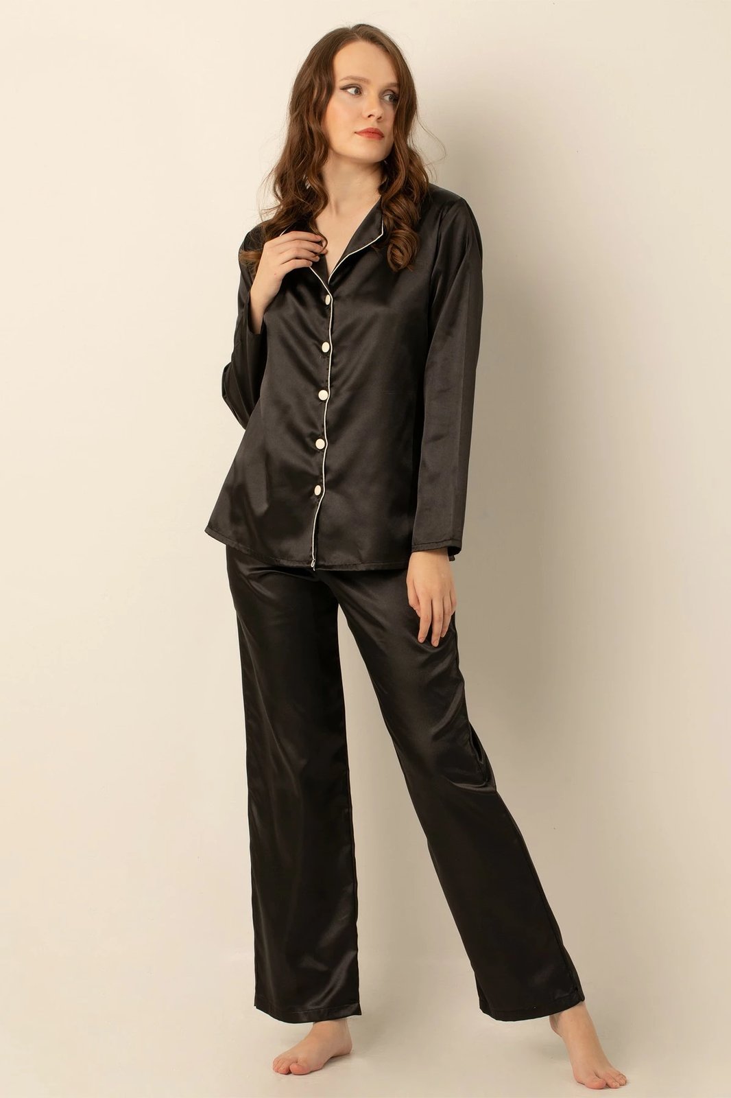 Set pizhamash për gra, Jumeon, 002-000905, e zezë