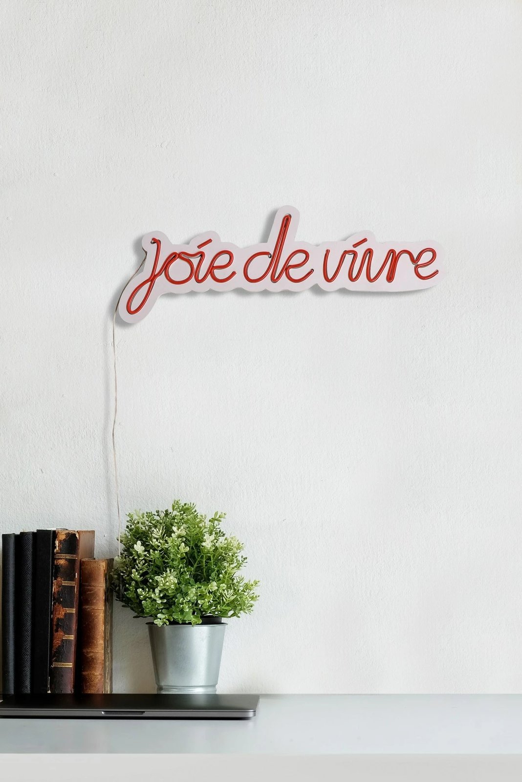 Dekor dritash LED plastike, Joie de Vivre, e kuqe