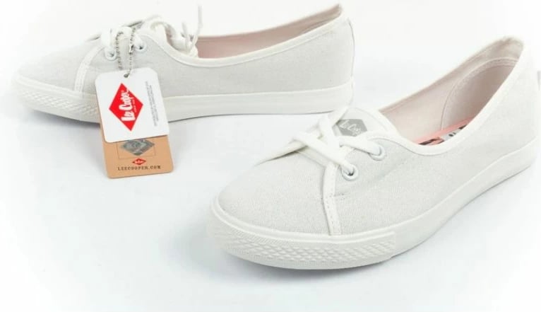 Këpucë femra Lee Cooper, të bardha
